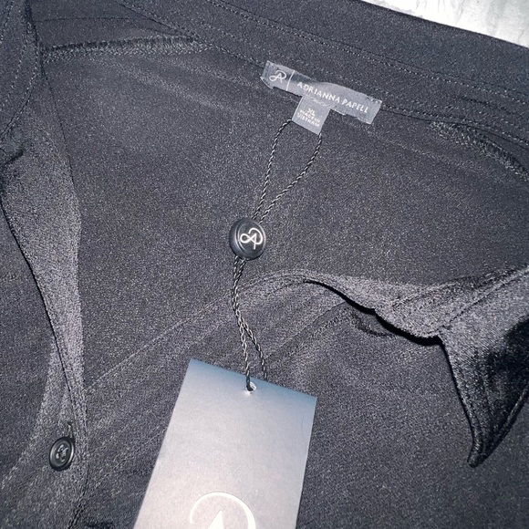 Black knit button down - Picture 2 of 3